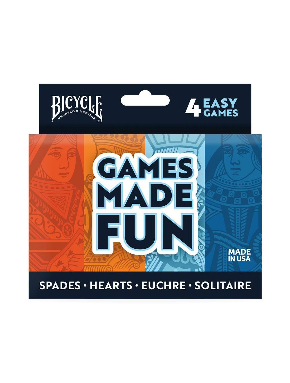 4-Game Pack (Spades/Hearts/Euchre/Solitaire)