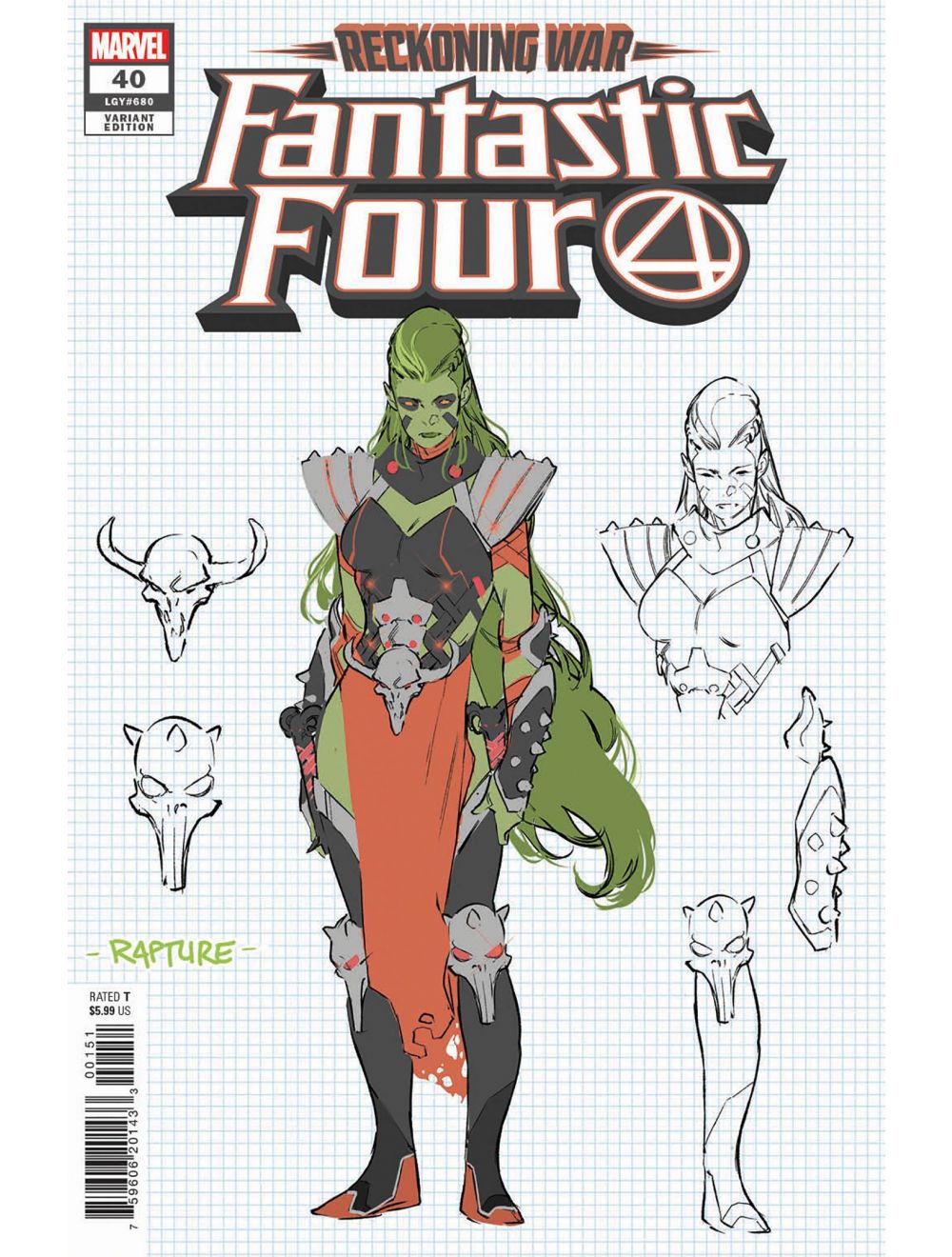 Fantastic Four 40 Silva Concept Art Variant 110