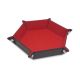 Hexagon Dice Tray Red Folding