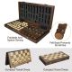 Magnetic Folding Wooden Chess Set 15 Inches Chess Board with Storage