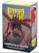 Dragon Shields (100) Matte Dual - Crimson & Silver Sleeves