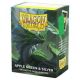 Dragon Shields (100) Matte Dual - Apple Green & Silver Sleeves