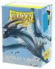 Dragon Shields (100) Matte Dual - Sky Blue & Silver Sleeves