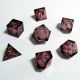 Poly Dice 7-Set Cube Liquid Core Molten Heart