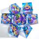 Poly Dice 7-Set Cube Liquid Core Butterfly Blue/Purple
