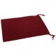Burgundy Velour Dice Pouch (large)