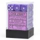 Opaque 12mm d6 Purple/white Dice Block™ (36 dice)