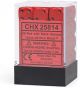 Opaque 12mm d6 Red/black Dice Block™ (36 dice)