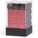 Opaque 12mm d6 Black/red Dice Block™ (36 dice)