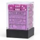 Opaque 12mm d6 Light Purple/white Dice Block™ (36 dice)