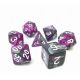 Blend Polyhedral Purple-Steel/white 7-Die Set