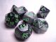 Gemini® Polyhedral Black-Grey/green 7-Die Set