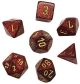 Glitter Polyhedral Ruby/gold 7-Die Set