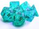 Borealis® Polyhedral Teal/gold Luminary™ 7-Die Set