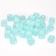 Frosted™ 12mm d6 Teal/white Dice Block™ (36 dice)