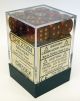Glitter 12mm d6 Ruby/gold Dice Block™ (36 dice)