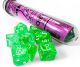 Lab Dice 9: Nebula Gelatinous/white Polyhedral 7-Die Set