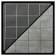 Double-Sided Battlemat with 1 Inch Squares Black / Gray Sided