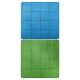 Double-Sided Megamat with 1 Inch Squares Blue / Green Sided
