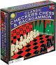 Classic 3-In-1 Checkers, Chess, and Backgammon