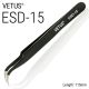 VETUS Tweezers HRC40 Antistatic Stainless Steel Nipper ESD-15 Black