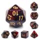 Bloody Mary Red/Black Glitter Polyhedral Dice Set (7)