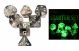 Stellar Explosion Glitter Black/Green Glow in Dark Polyhedral Dice Set (7)