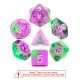 Blended Violet Evergreen Polyhedral 7 Dice Set