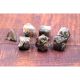 Blended Black/White with Gold Numbers Polyhedral 7 Dice Set