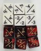 Counter Dice: Negative/Positive D6 Pearl Red/Black & WHITE (12)