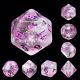 Pink Memory Glitter 7 Die Polyhedral Set