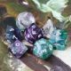 16mm Fluorite Healing Gemstone Poly Dice Set