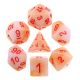 Poly (7) White Jade Red#