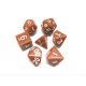 Opaque Brown Polyhedral 7 Dice Set