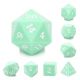 Mint Cream with White Polyhedral 7 Dice Set