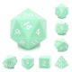Mint Cream with White Polyhedral 7 Dice Set