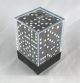 12mm Square Opaque Black with White d6 Dice Set (36)