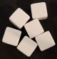 Counting Cubes 16mm Blank (6) d6 dice White