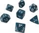 Pearl Emerald with White Polyhedral 7 Dice Set
