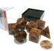 Olympic Pearl Bronze Polyhedral dice set (7)