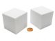 d6 50mm Blank Foam White Cube Dice (2)