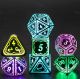 LED Light Up Dice Polyhedral Set (4)