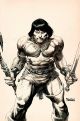 CONAN BARBARIAN #1 COVER K 1:25 PANOSIAN VIRGIN B&W