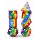 Translucent Rainbow Layer Polyhedral (7) Dice Set
