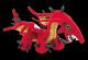 Red Dragon Plush Mini 9 inch