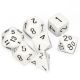 Ultra Pro: White with Black Numbers Polyhedral 7 Dice Set