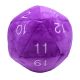 Jumbo D20 Novelty Dice Plush - Purple with White numbers