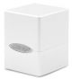Satin Cube Arctic White Deck Box