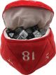 Dice Bag: d20 Red Plush