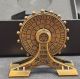 Metal Dragon 7-in-1 Dice Spinner Gold with Black Ferris Wheel stand
